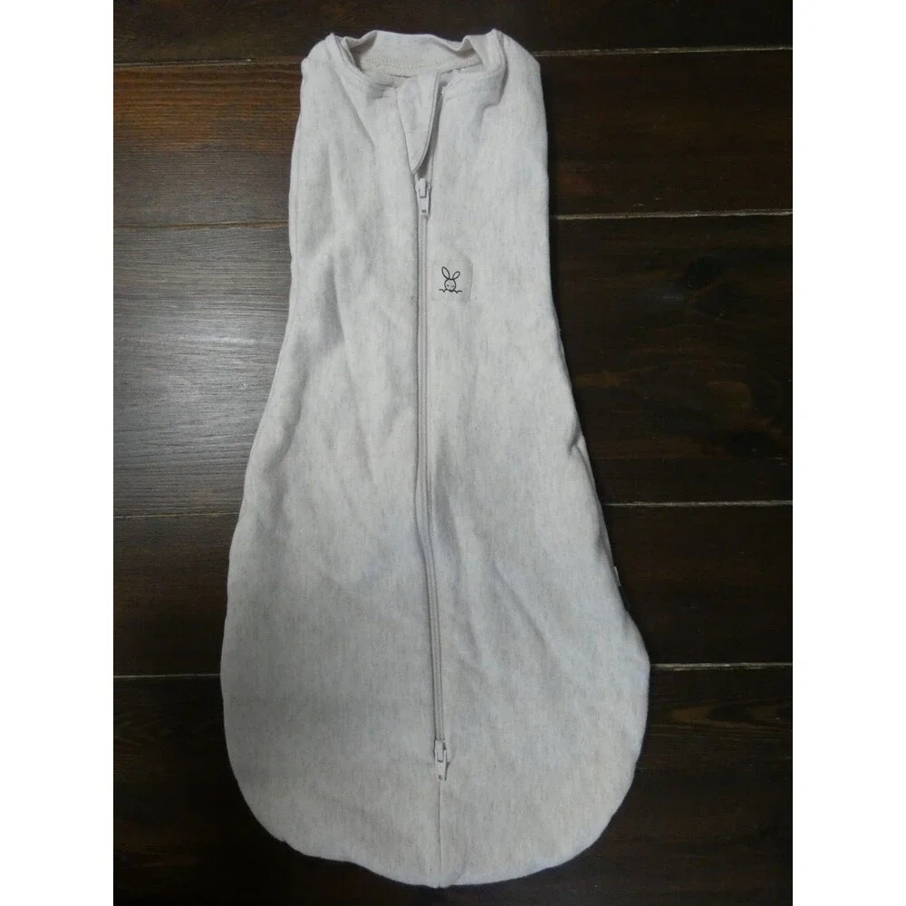 Ergo Pouch Australia Newborn Size 0000 Oatmeal Ivory Zipper Sleep Sack Cotton